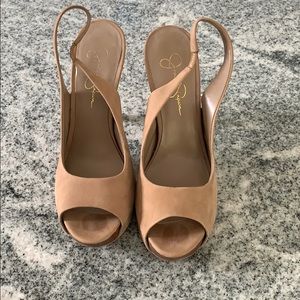 Tan Sling Back Heels